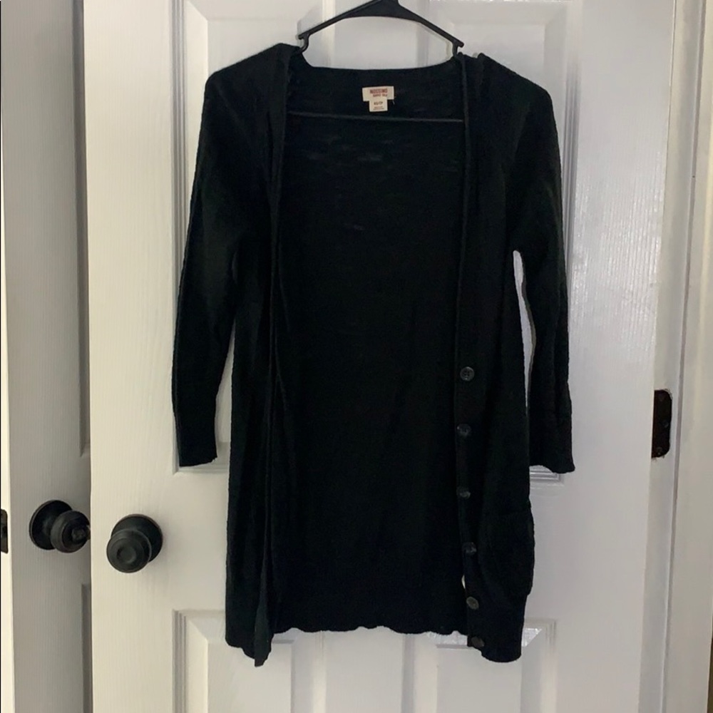 Black Massimo Cardigan 3/4 sleeves